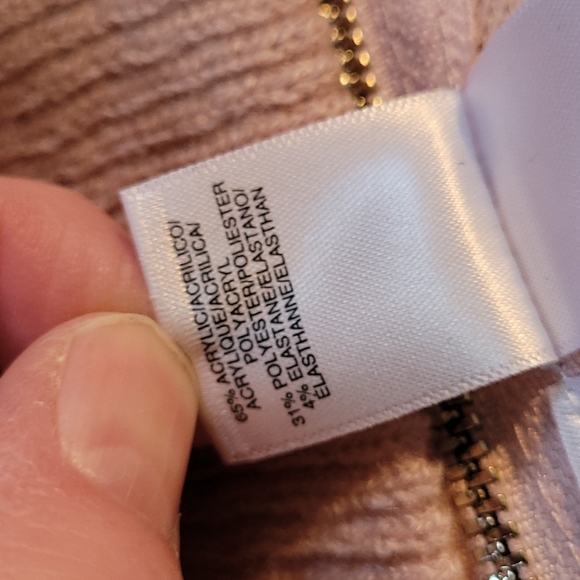 RACHEL Rachel Roy pink long sweater zipper detail - Picture 4 of 6